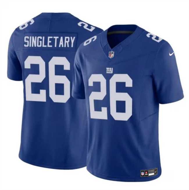 Men & Women & Youth New York Giants #26 Devin Singletary Blue 2023 F.U.S.E. Vapor Untouchable Limited Stitched Jersey->new york giants->NFL Jersey